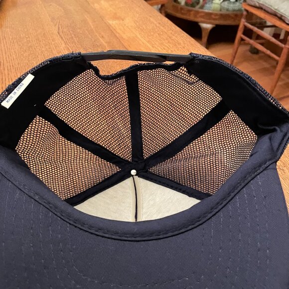 Men's Water & Waste Water Equipment Co.Blue Snapback Mesh Back Trucker Hat Cap - Picture 9 of 11